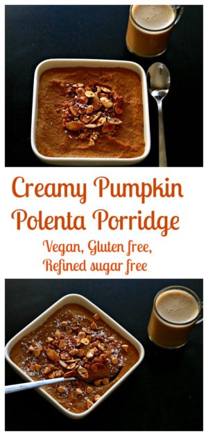 Creamy Pumpkin Polenta Porridge - :: Nutrizonia