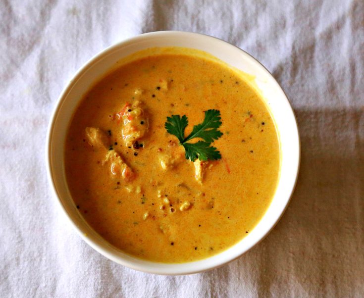 Easy chicken curry with coconut milk