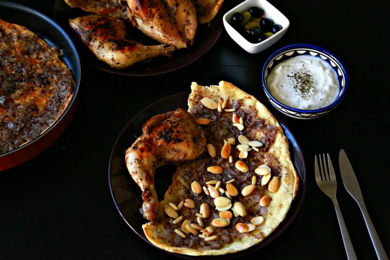 Roasted Chicken with Sumac over Taboon Bread (Musakhan) - :: Nutrizonia