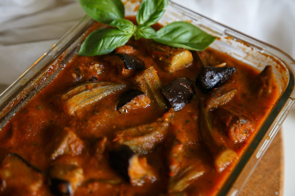 eggplant okra stew